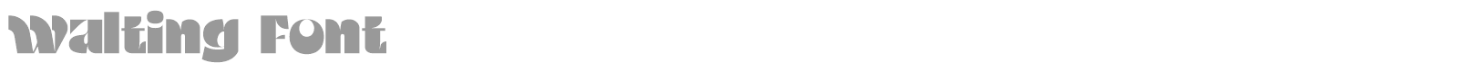 Walting font preview